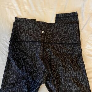 lululemon athletica Black and Gray Leggings